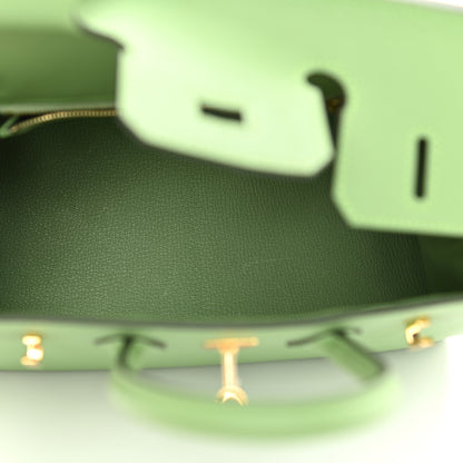 Hermes Epsom Birkin Sellier 25 Vert Criquet 5 of 11
