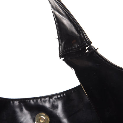 Valentino Garavani Patent Lacca Small Nuage Bow Hobo Black 7 of 13