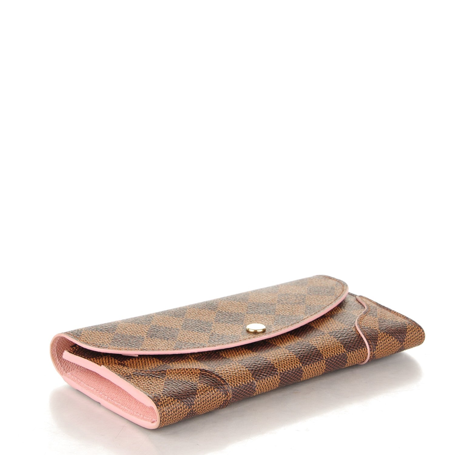 Louis Vuitton Damier Ebene Caissa Wallet Rose Ballerine 4 of 7