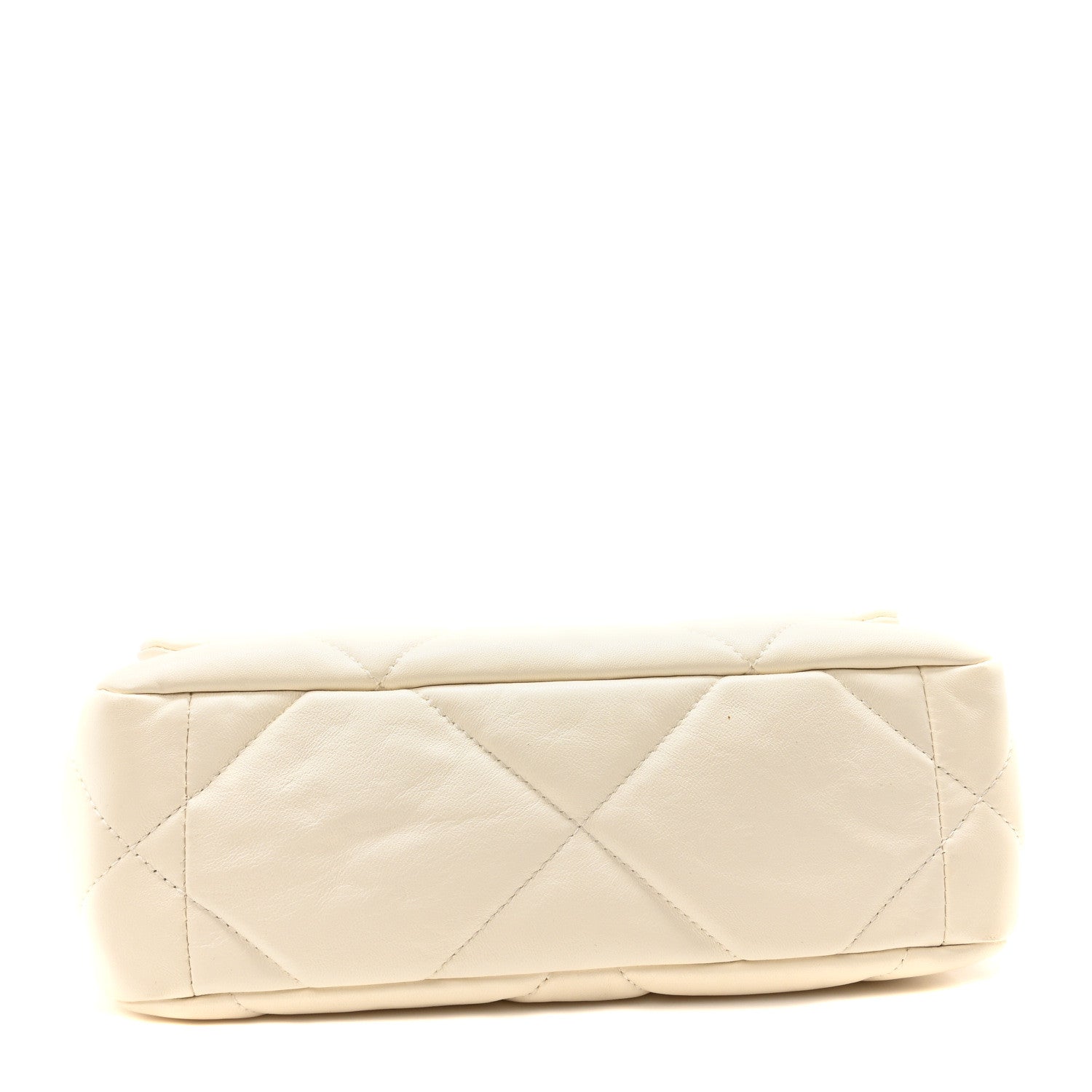 Chanel Lambskin Quilted Medium Chanel 19 Flap White 3 of 9