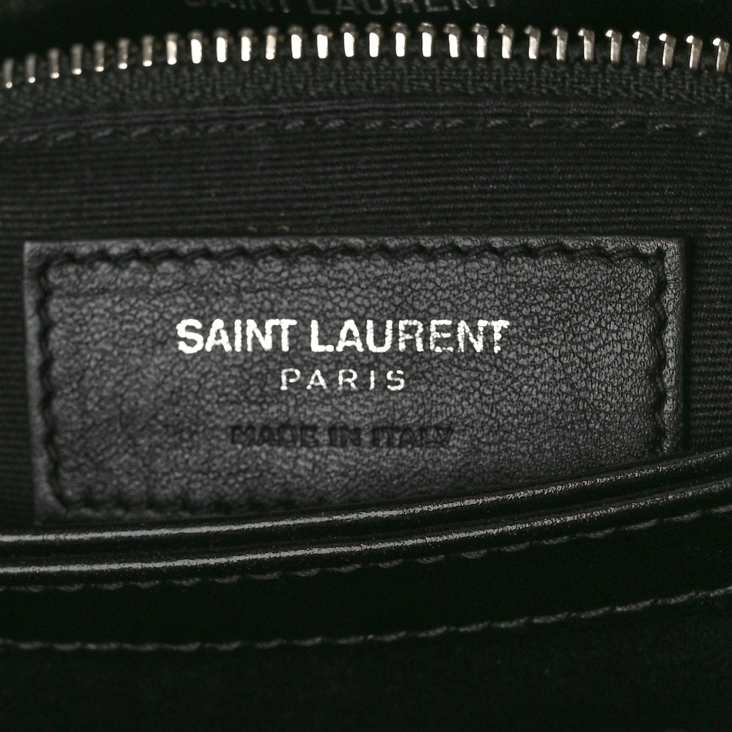 Saint Laurent Calfskin Y Quilted Monogram Toy Loulou Crossbody Bag Black 9 of 13