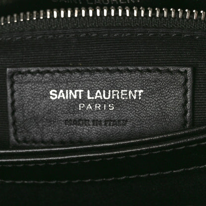 Saint Laurent Calfskin Y Quilted Monogram Toy Loulou Crossbody Bag Black 9 of 13
