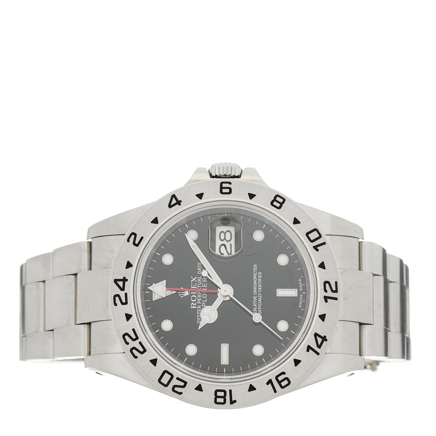 Rolex Stainless Steel 40mm Oyster Perpetual Date Explorer II Watch Black 16570 2 of 5