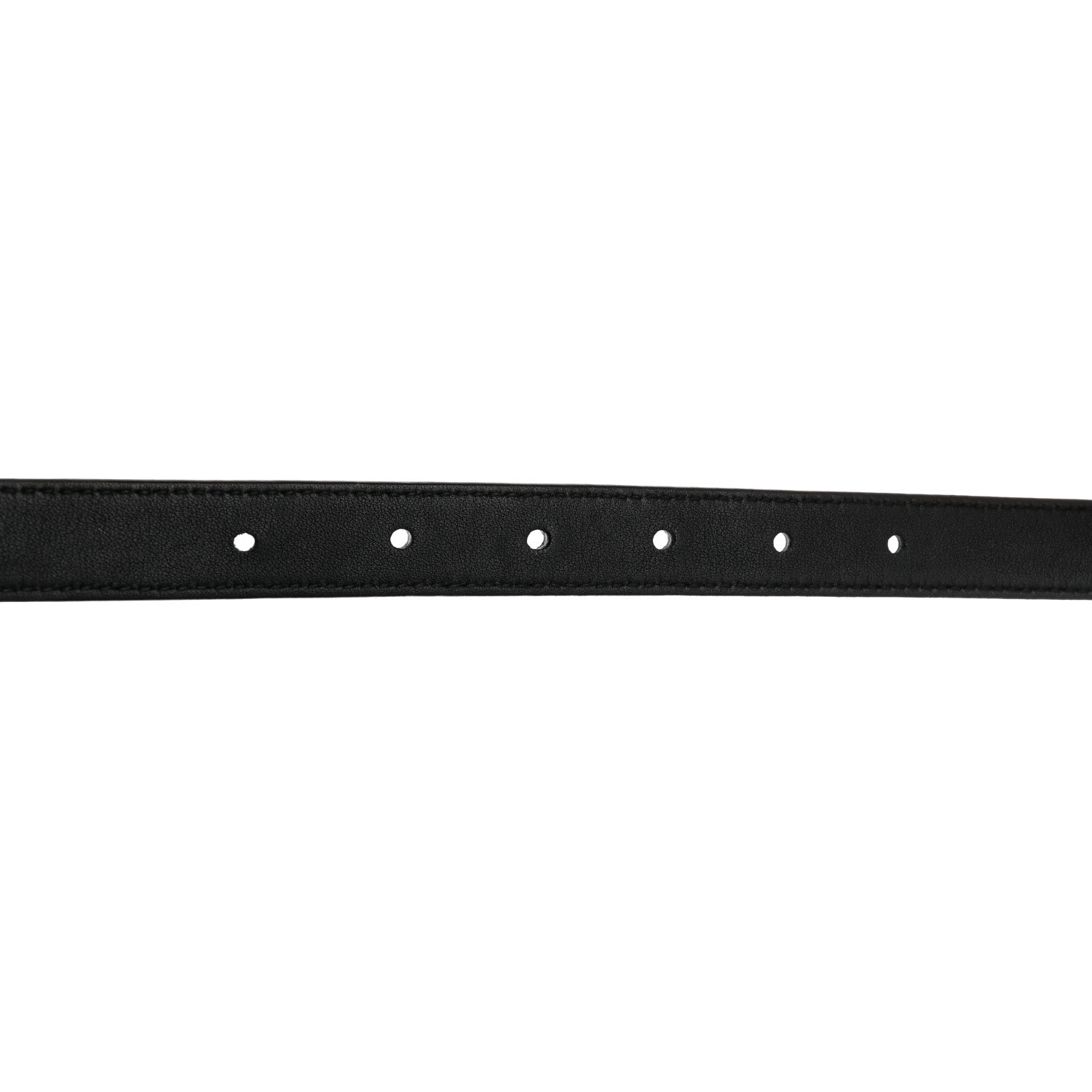 Gucci Moon Calfskin Pearl Double G 20mm Belt 80 32 Black Cream 5 of 5