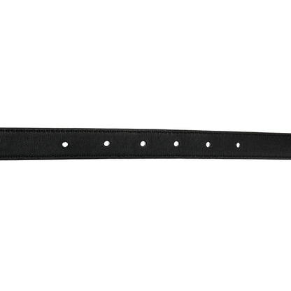 Gucci Moon Calfskin Pearl Double G 20mm Belt 80 32 Black Cream 5 of 5