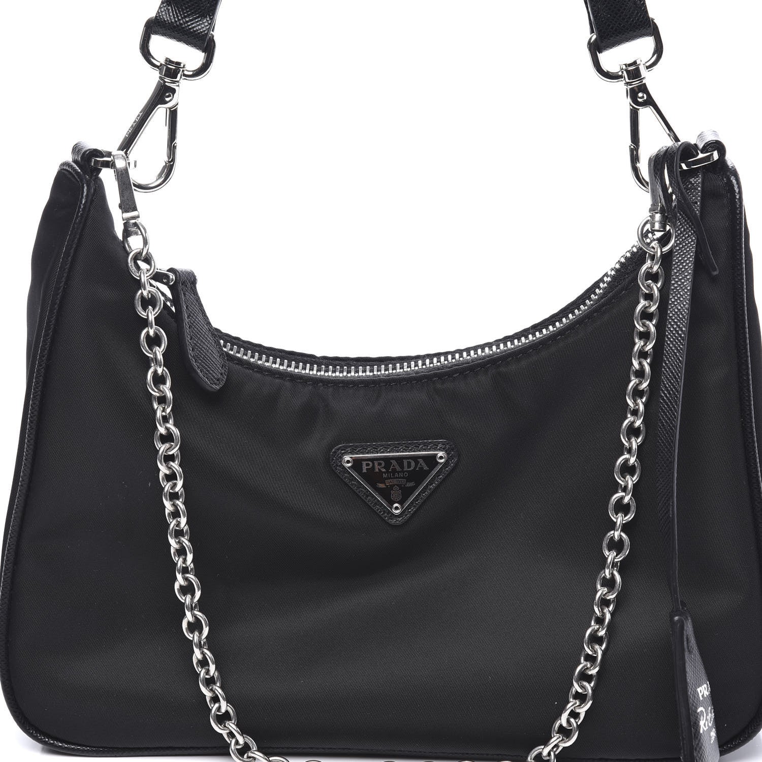 Prada Nylon Re-Edition 2005 Shoulder Bag Black 8 of 9