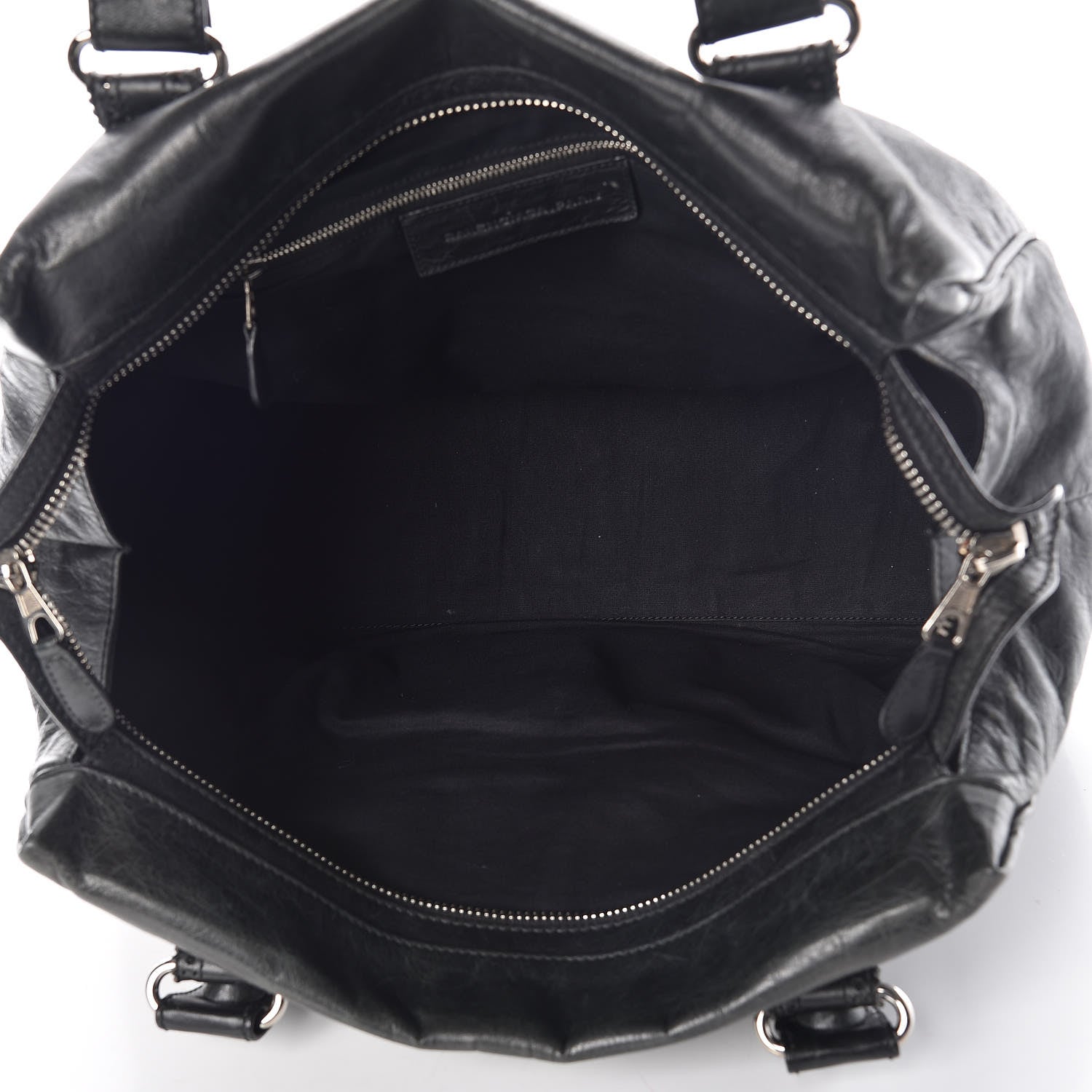 Balenciaga Agneau Giant Brogues Hardware Mid Day Black 5 of 15