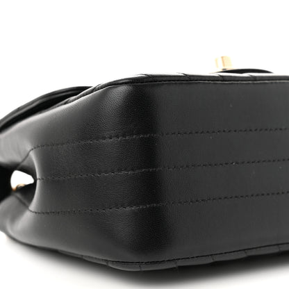 Chanel Lambskin Chevron Quilted Mini Square Flap Black 9 of 11