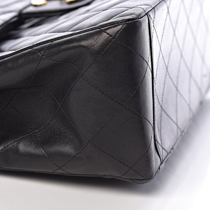 Chanel Lambskin Quilted XL Jumbo Single Flap Black 16 of 16
