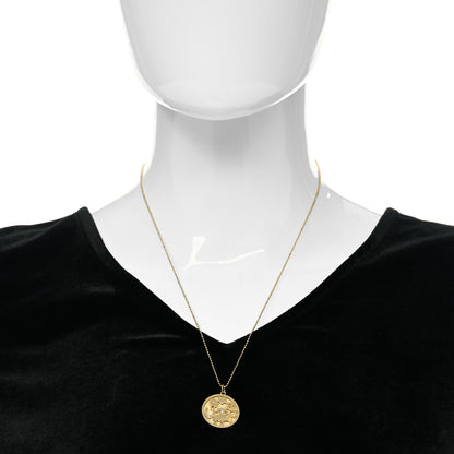 Jennifer Meyer 18K Yellow Gold Diamond Good Luck Pendant Necklace 2 of 7
