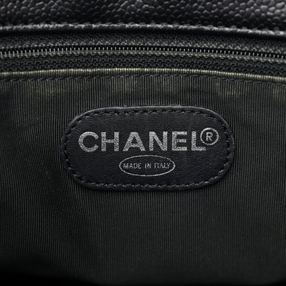 Chanel Caviar Quilted CC Shopping Tote Black 6 of 12