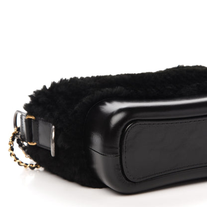 Chanel Shearling Small Gabrielle Hobo Black 6 of 10