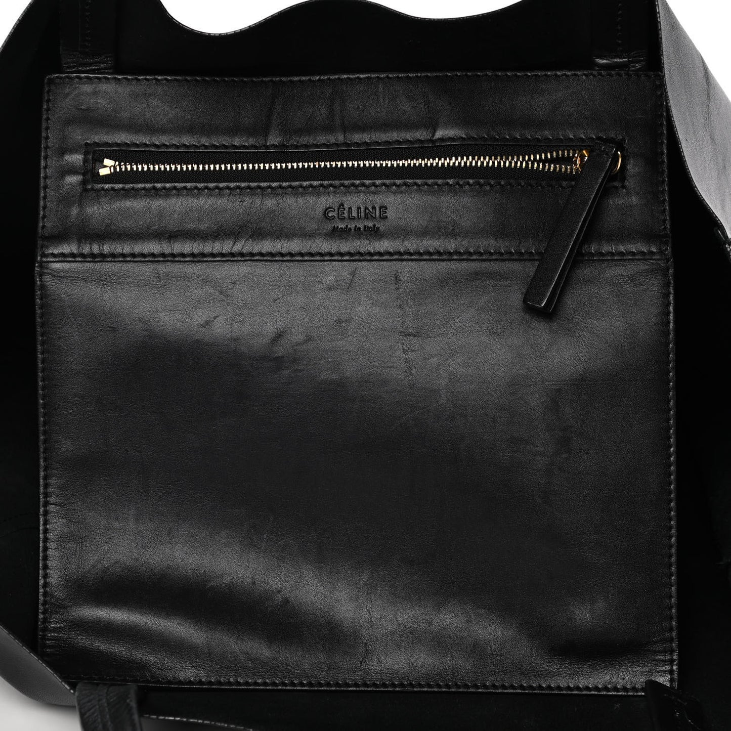 Calfskin Medium Horizontal Cabas Phantom Black