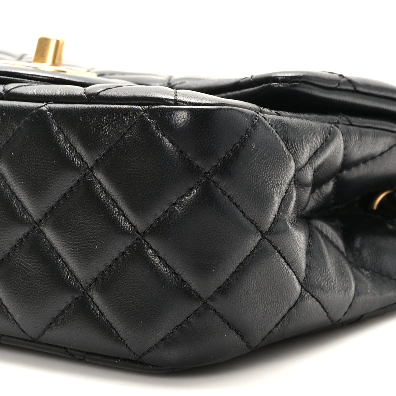 Chanel Lambskin Quilted Mini Pearl Crush Flap Black 9 of 10