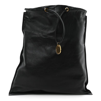 Tom Ford Calfskin Flat Drawstring Tote Black 1 of 9