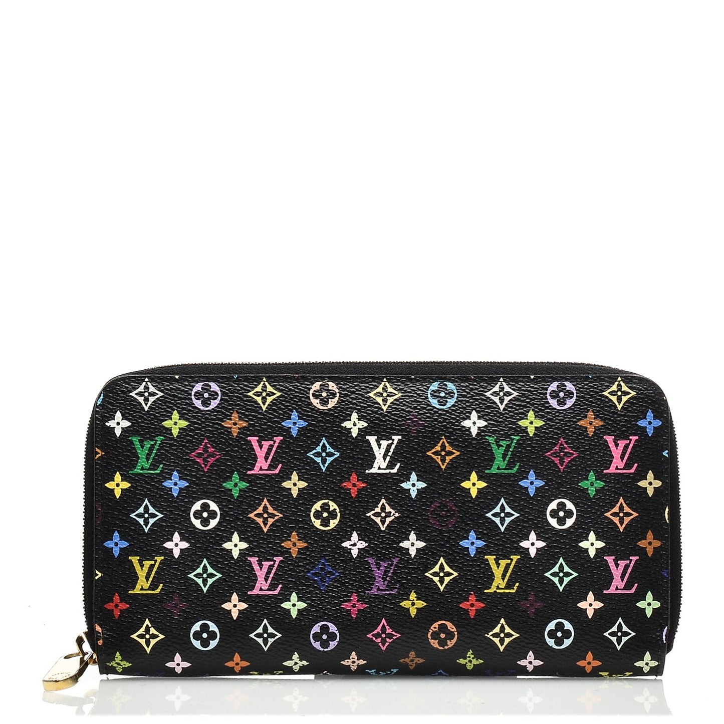 Monogram Multicolor Zippy Wallet Black