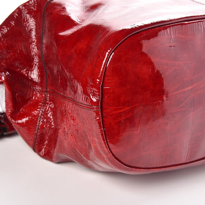 Givenchy Crinkled Patent Calfskin Medium Nightingale Red 8 of 10