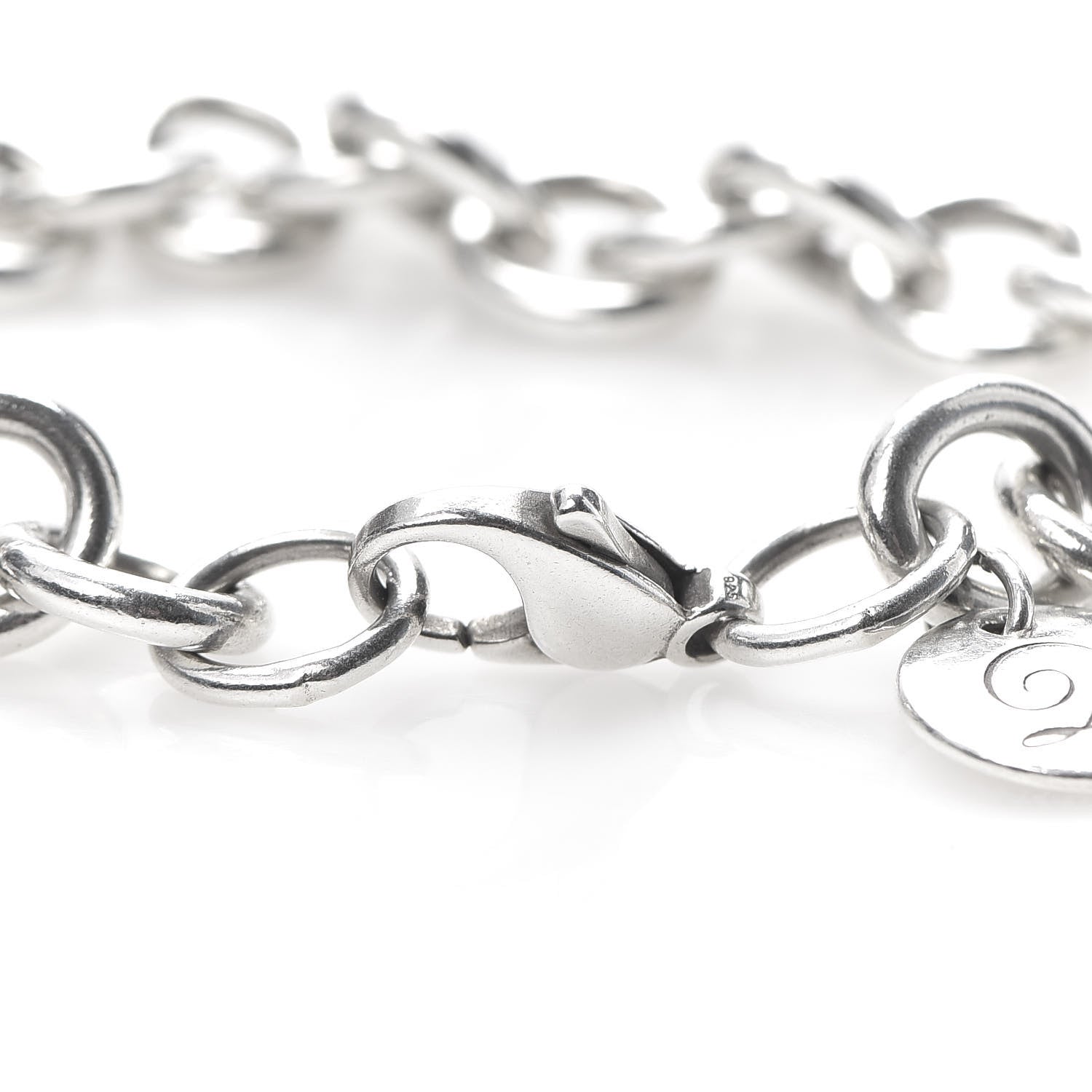 Tiffany Sterling Silver Initial D Charm Bracelet 5 of 5