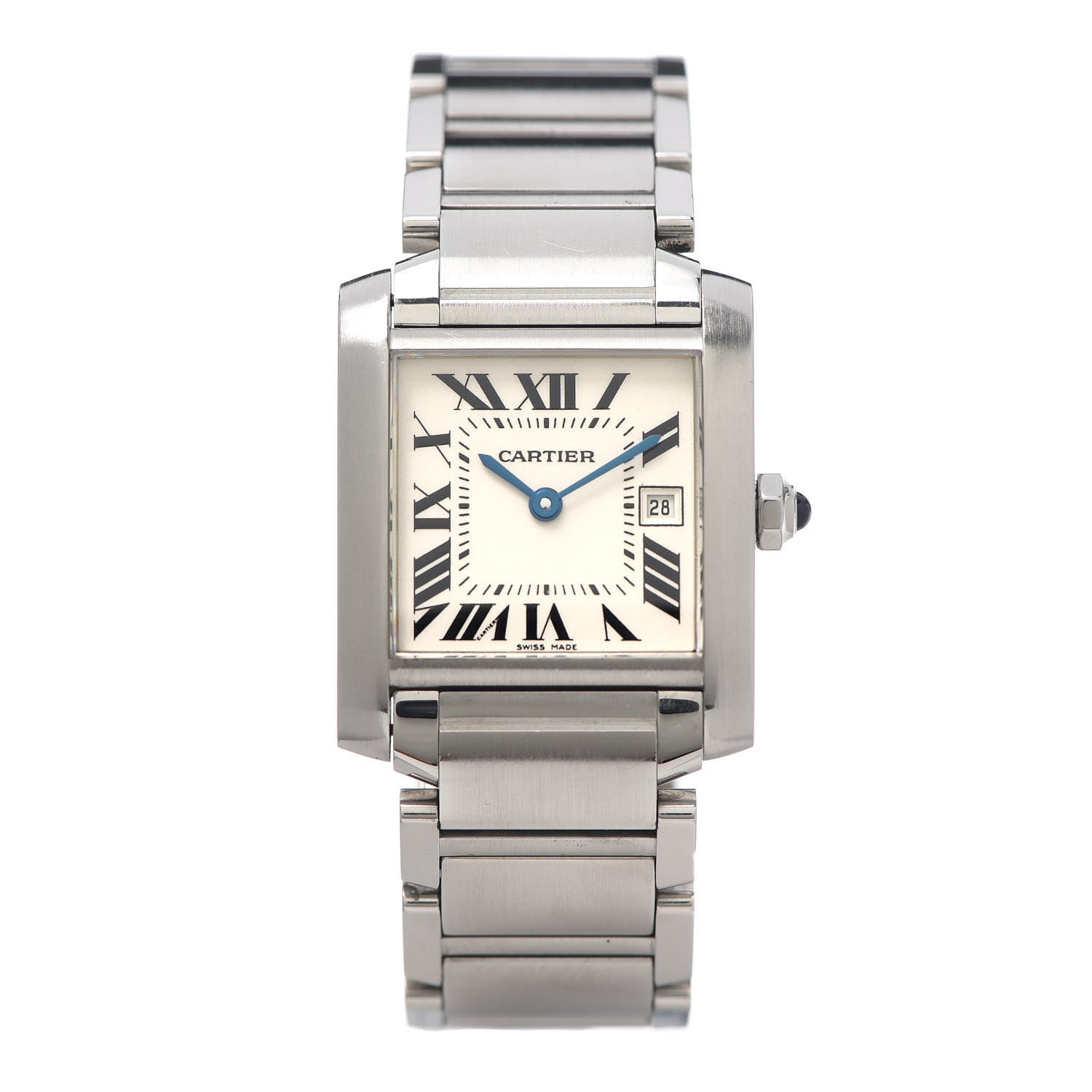 Cartier Stainless Steel 25mm Tank Francaise Quartz Watch 1 of 6