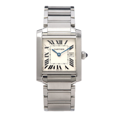 Cartier Stainless Steel 25mm Tank Francaise Quartz Watch 1 of 6