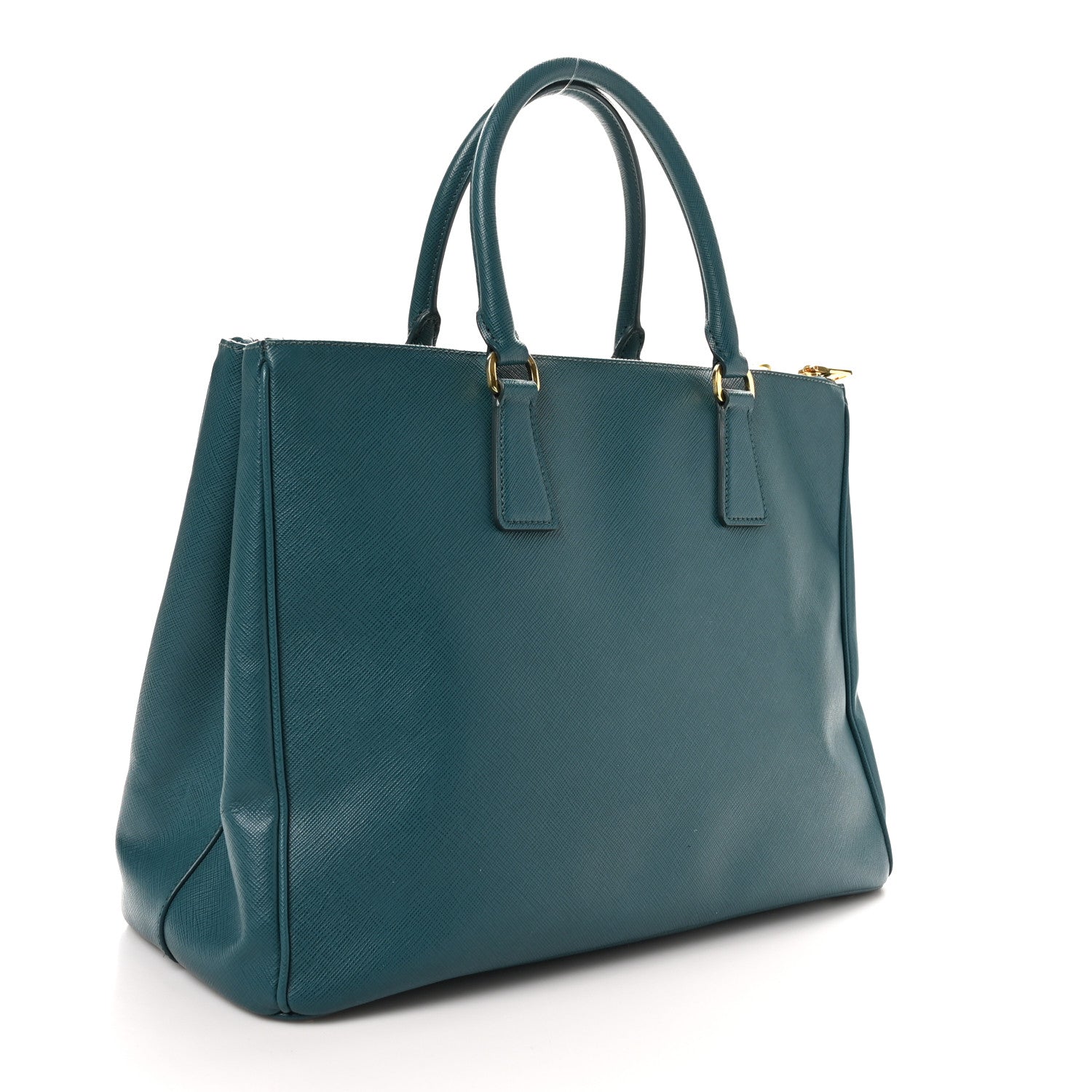 Prada Saffiano Lux Large Galleria Double Zip Tote Ottanio 3 of 10