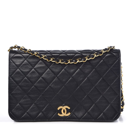 Chanel Lambskin Quilted Small Single Flap Black 1 of 13