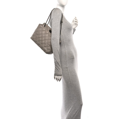 Chanel Aged Calfskin Quilted Reissue 2.55 Tote Light Grey 2 of 10