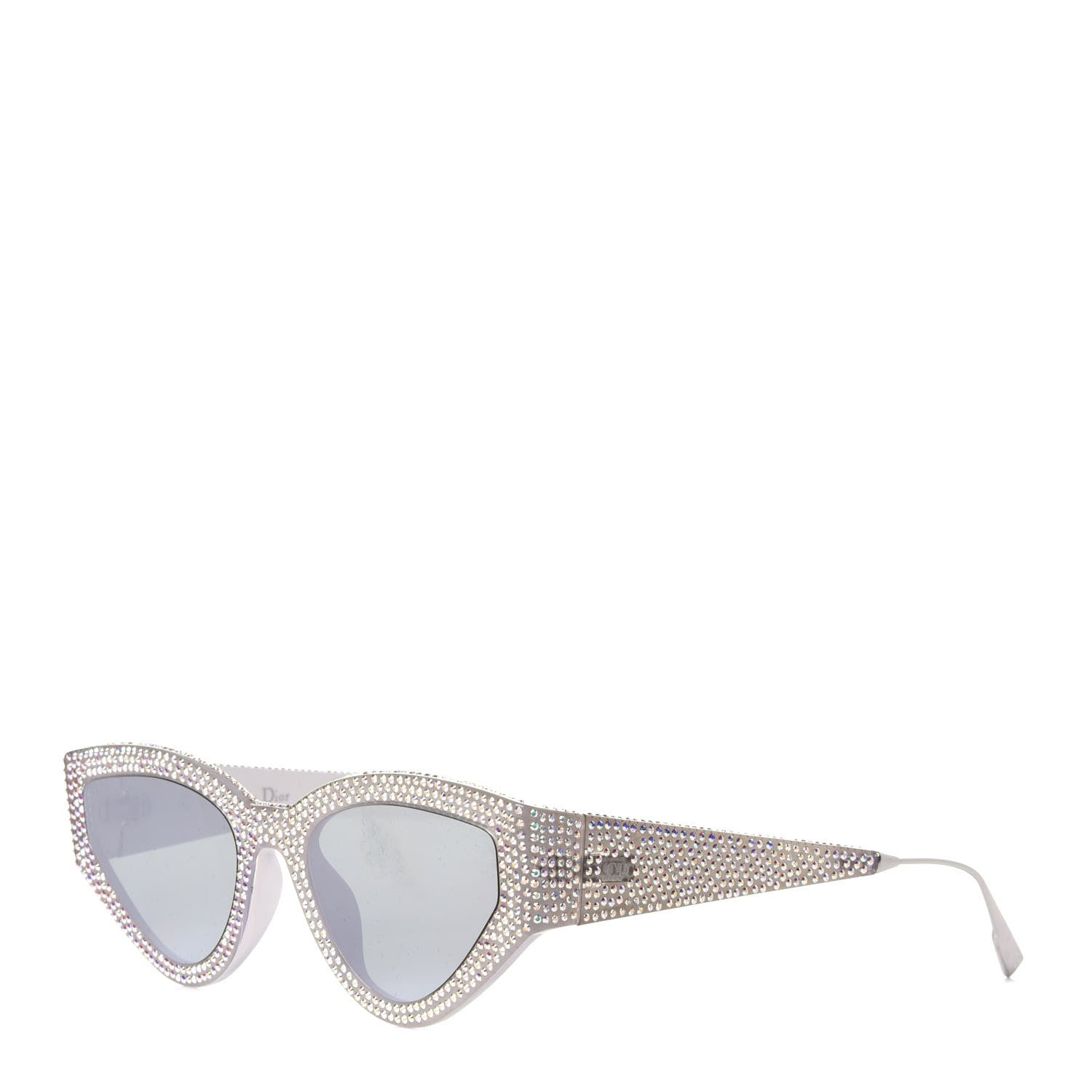 Christian Dior Acetate Crystal CatStyleDior1S Sunglasses Silver 1 of 10