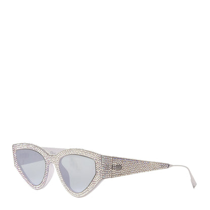Christian Dior Acetate Crystal CatStyleDior1S Sunglasses Silver 1 of 10