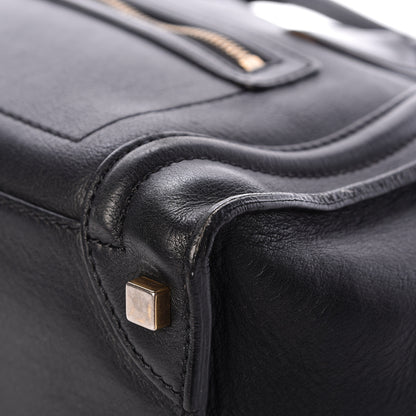 Celine Calfskin Micro Luggage Black 11 of 20
