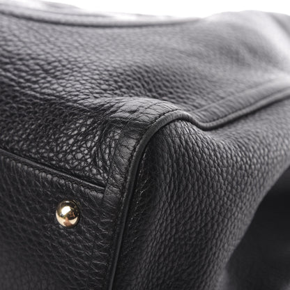 Gucci Pebbled Calfskin Medium Soho Shoulder Bag Black 10 of 15