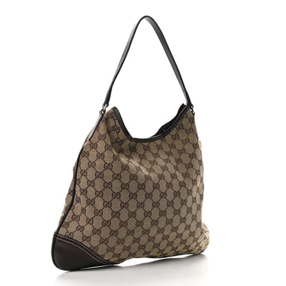 Gucci Monogram Medium New Britt Hobo Dark Brown 3 of 10