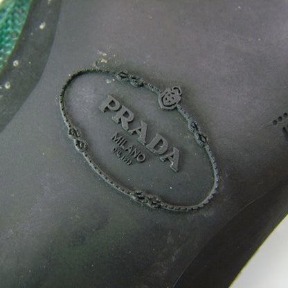 Prada Lizard Loafers Men's Driving Shoes 7 Green 6 of 8