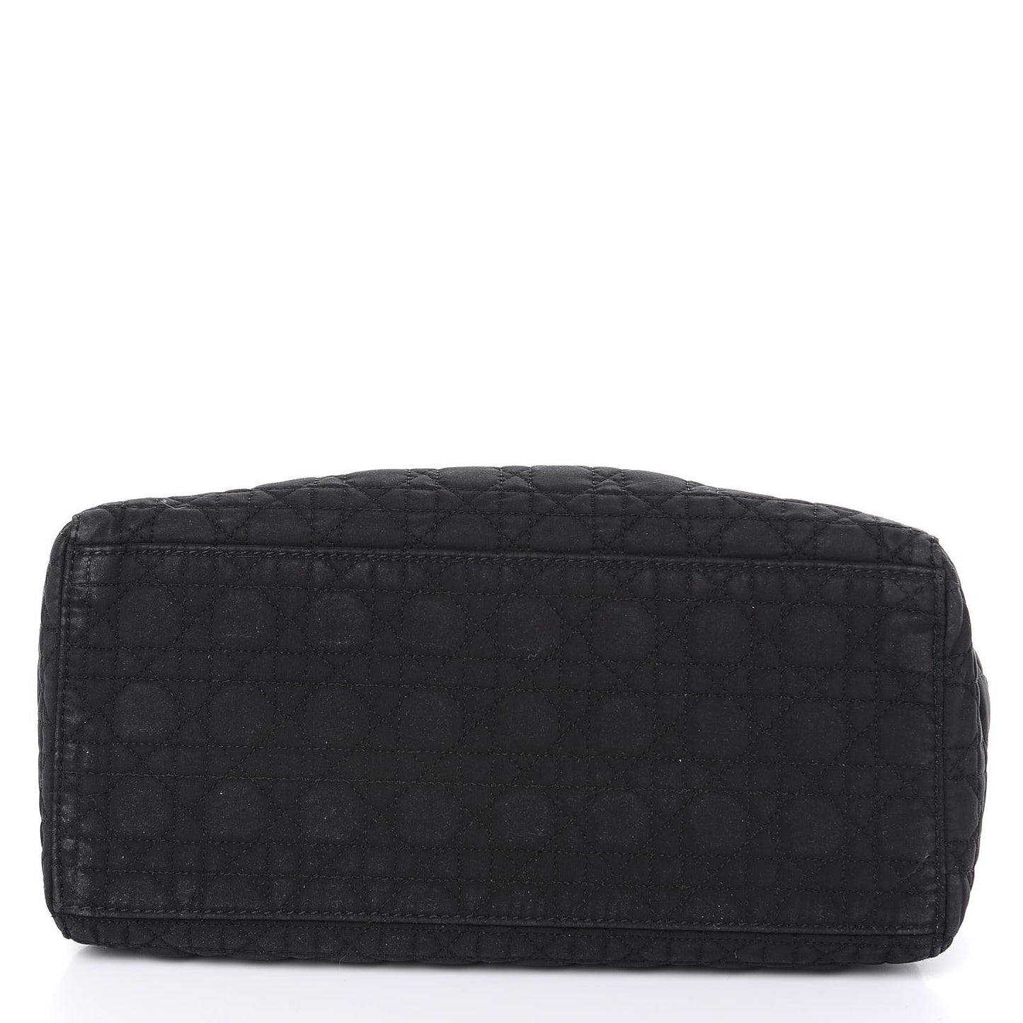 Nylon Cannage Medium Lady Dior Black