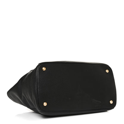 Prada Vitello Daino Tote Black 3 of 8