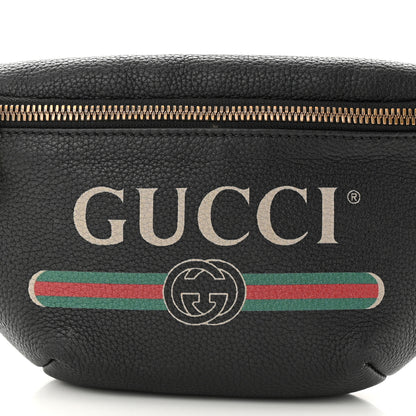 Gucci Grained Calfskin Small Logo Belt Bag Black 8 of 11