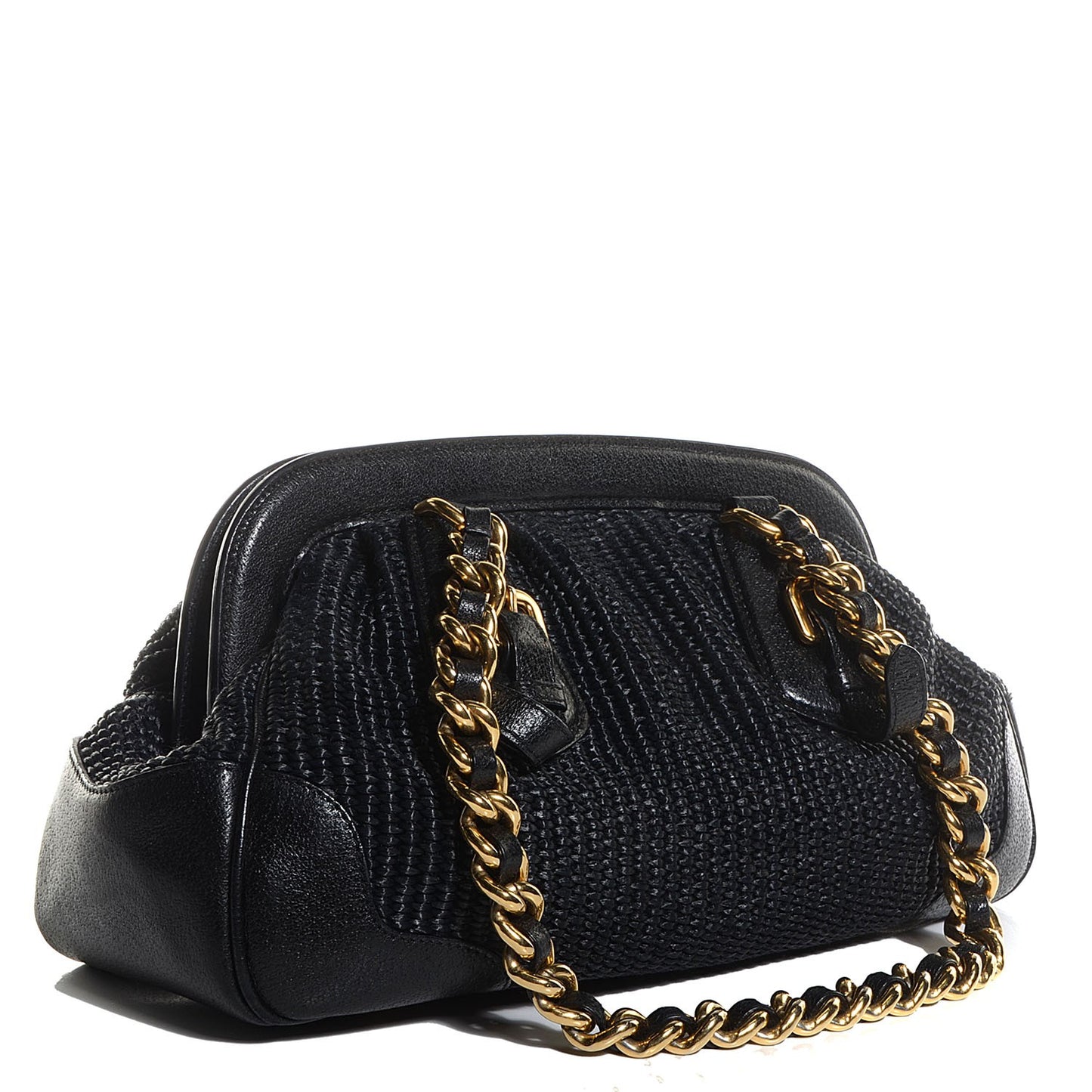 Paglia Cinghiale Frame Tote Black
