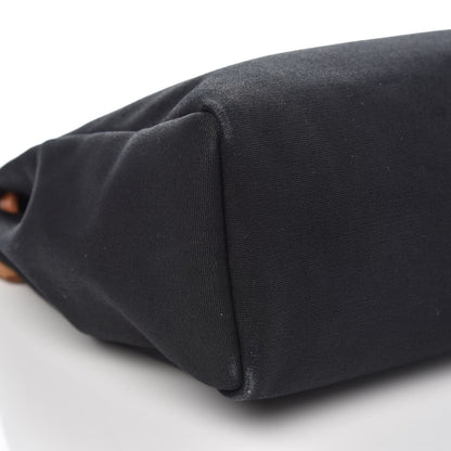 Hermes Toile Vache Calfskin Herbag 30 PM Black Natural 10 of 12