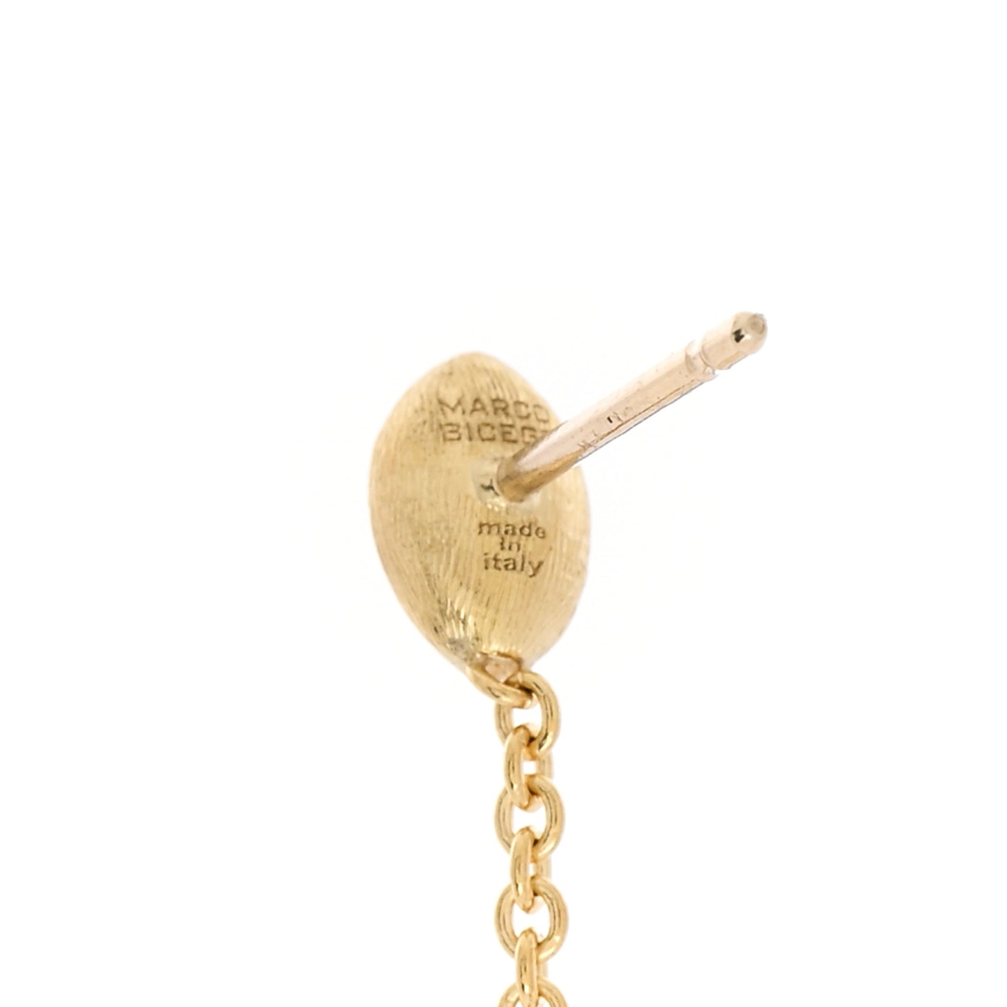 18K Yellow Gold Siviglia Single Strand Drop Earrings