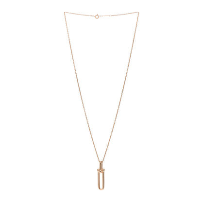 Tiffany 18K Rose Gold HardWear Link Pendant Necklace 3 of 5