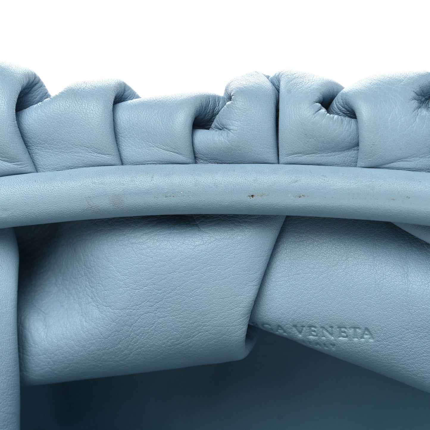 Smooth Butter Calf The Pouch Oversized Clutch Ice