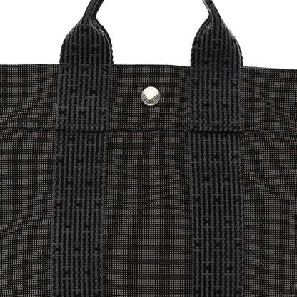 Hermes Canvas Herline PM Tote Grey 8 of 12