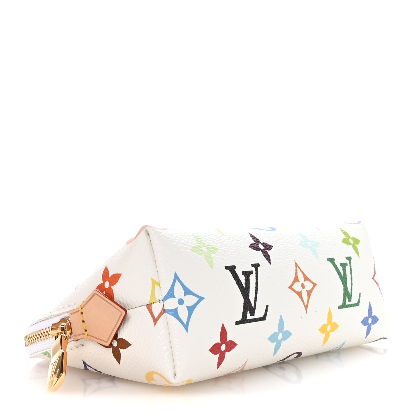 LV x TM Monogram Multicolor Cosmetic Pouch PM White