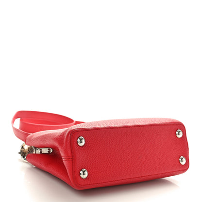 Louis Vuitton Taurillon Snakeskin Capucines BB Rubis 4 of 9