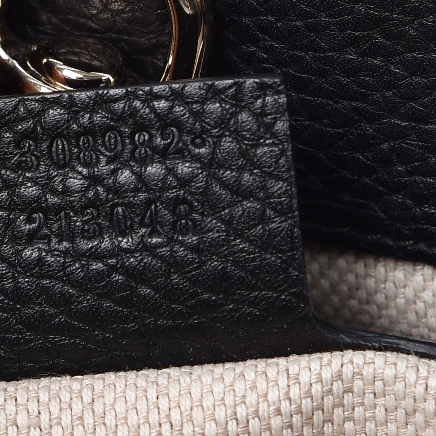 Gucci Pebbled Calfskin Medium Soho Chain Shoulder Bag Black 7 of 12