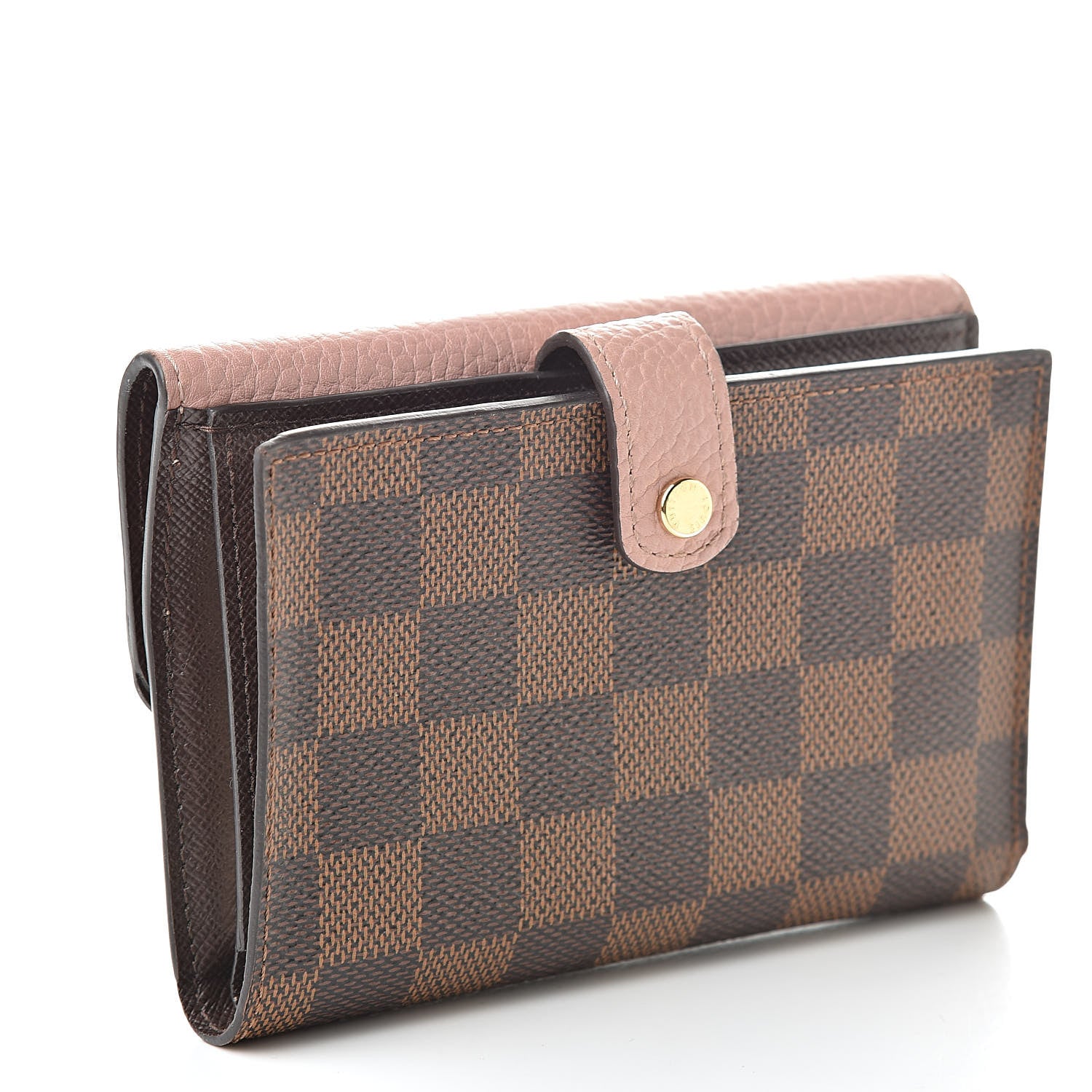 Louis Vuitton Damier Ebene Normandy Compact Wallet Rose Ballerine 3 of 7