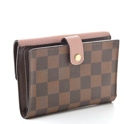 Louis Vuitton Damier Ebene Normandy Compact Wallet Rose Ballerine 3 of 7