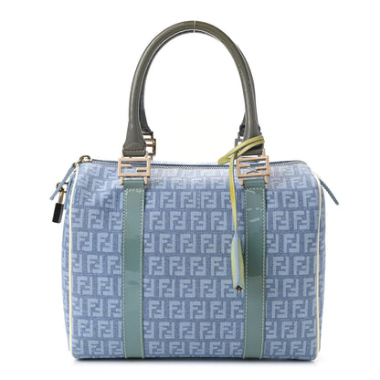 Fendi Zucchino Patent Forever Boston Celeste Grigio Lunai Multicolor 1 of 10