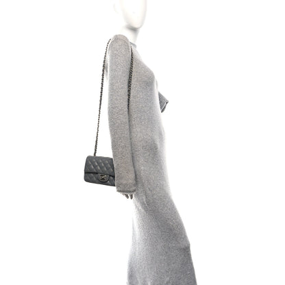 Chanel Caviar Quilted Mini Rectangular Flap Grey 2 of 11