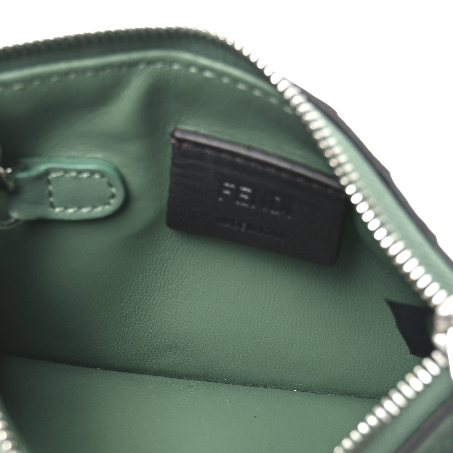 Fendi Cuoio Romano Vitello Grace Key Case Pouch Green 5 of 7